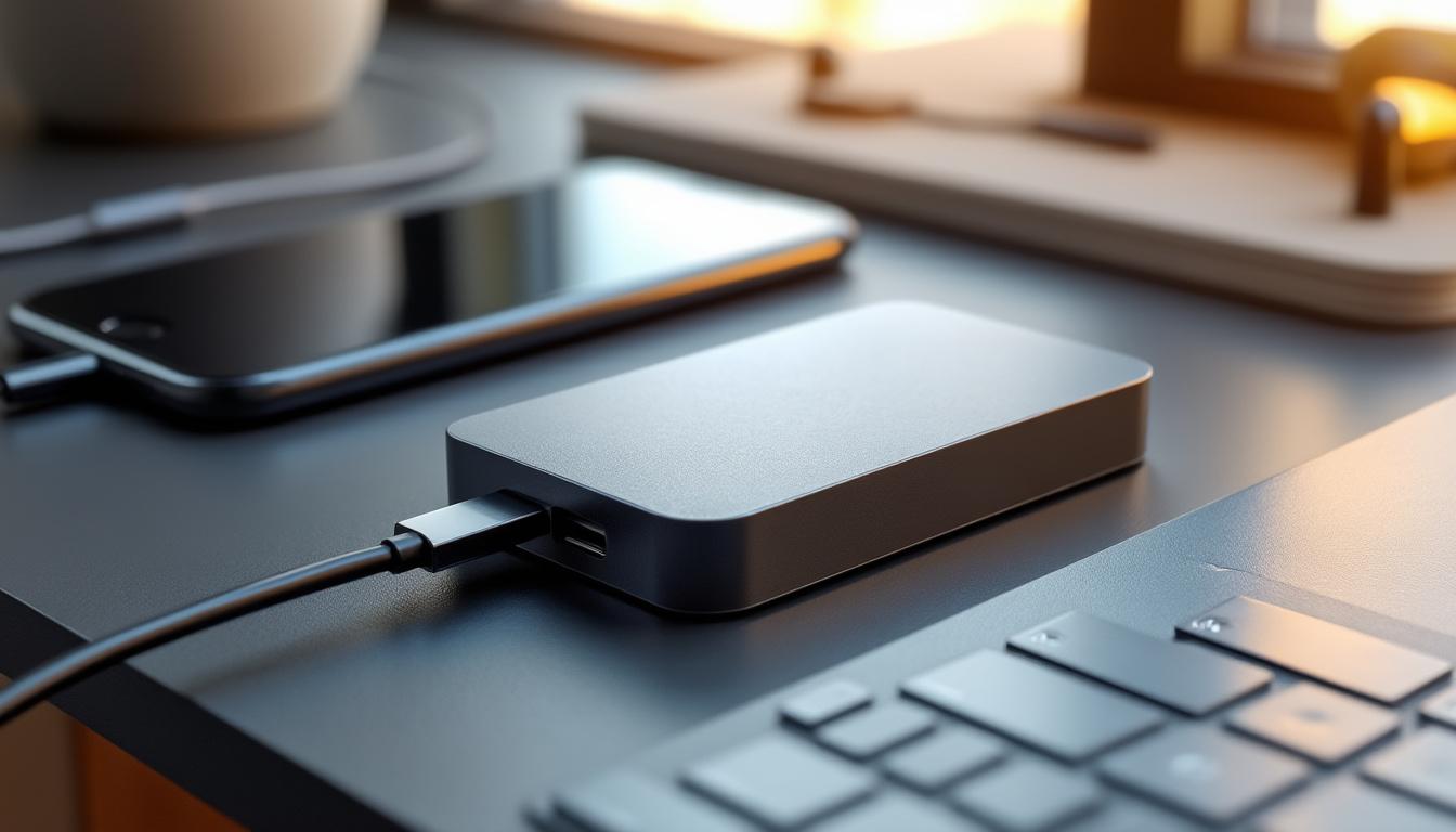 découvrez le nouveau ssd compatible magsafe de transcend, conçu pour offrir un stockage rapide et fiable pour vos iphones. profitez d'une performance optimale et d'une commodité d'utilisation inégalée, parfait pour tous vos besoins numériques.