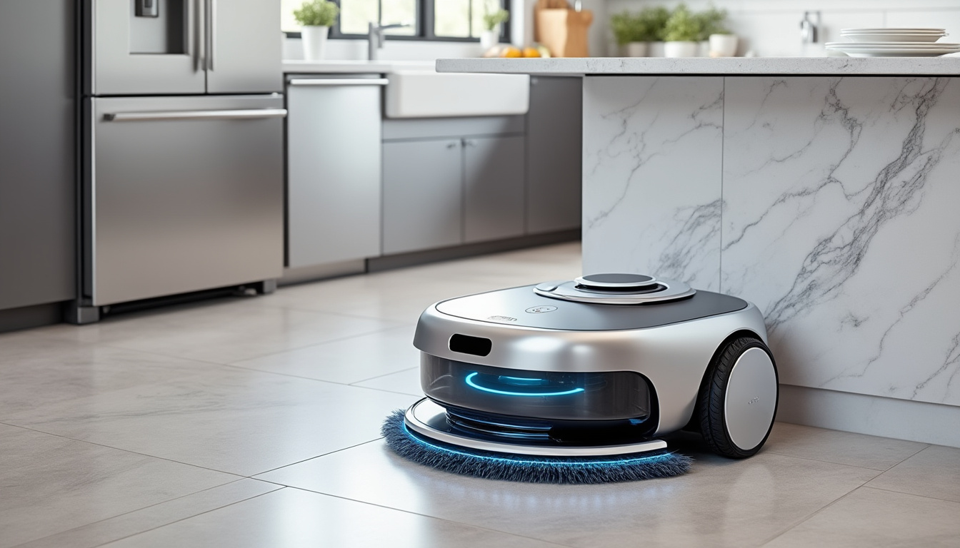 découvrez la première solution intégrée issue de la collaboration entre bosch et ecovacs, combinant aspirateur et robot laveur pour un nettoyage intelligent et simplifié de votre maison.