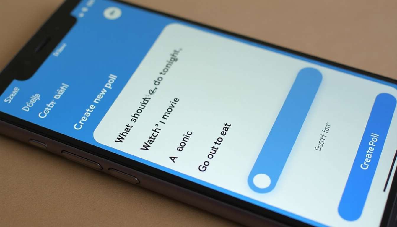 simplifiez la création de sondages interactifs au sein de votre application de messagerie pour recueillir rapidement l'avis de vos utilisateurs.