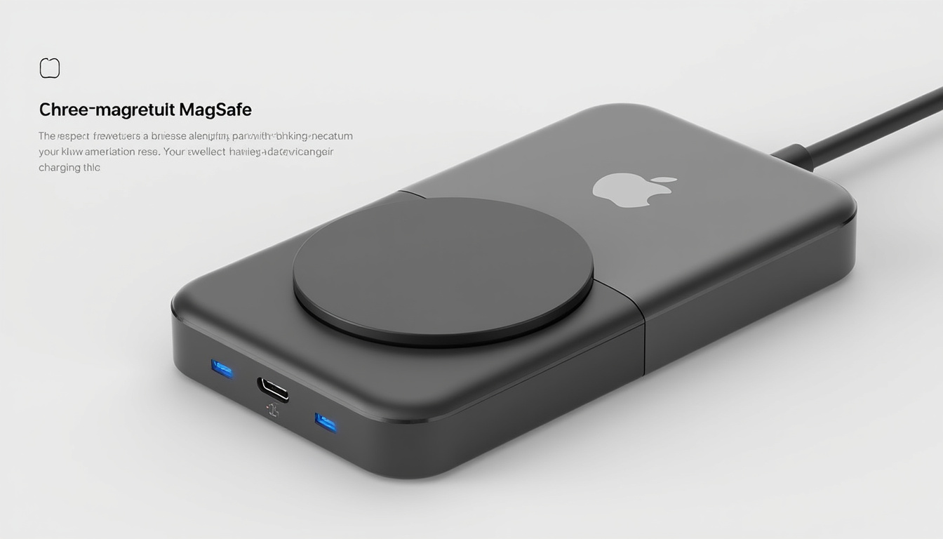 découvrez le nouveau chargeur magsafe d'apple, désormais compatible avec la norme qi2 et capable de délivrer une puissance de 25 watts pour une recharge sans fil plus rapide et plus efficace de vos appareils apple.