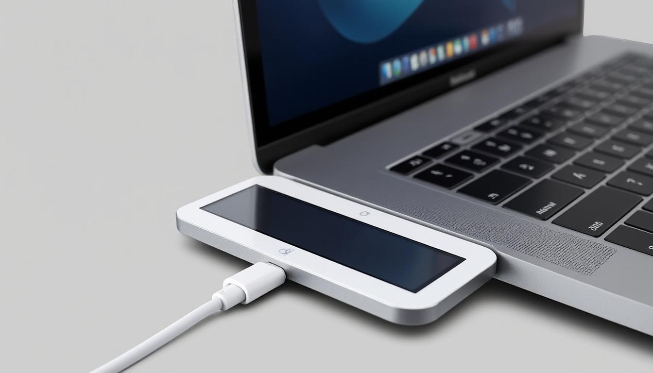 découvrez intricuit magic screen, l’accessoire snap-on innovant qui transforme votre macbook en écran tactile interactif et pratique.