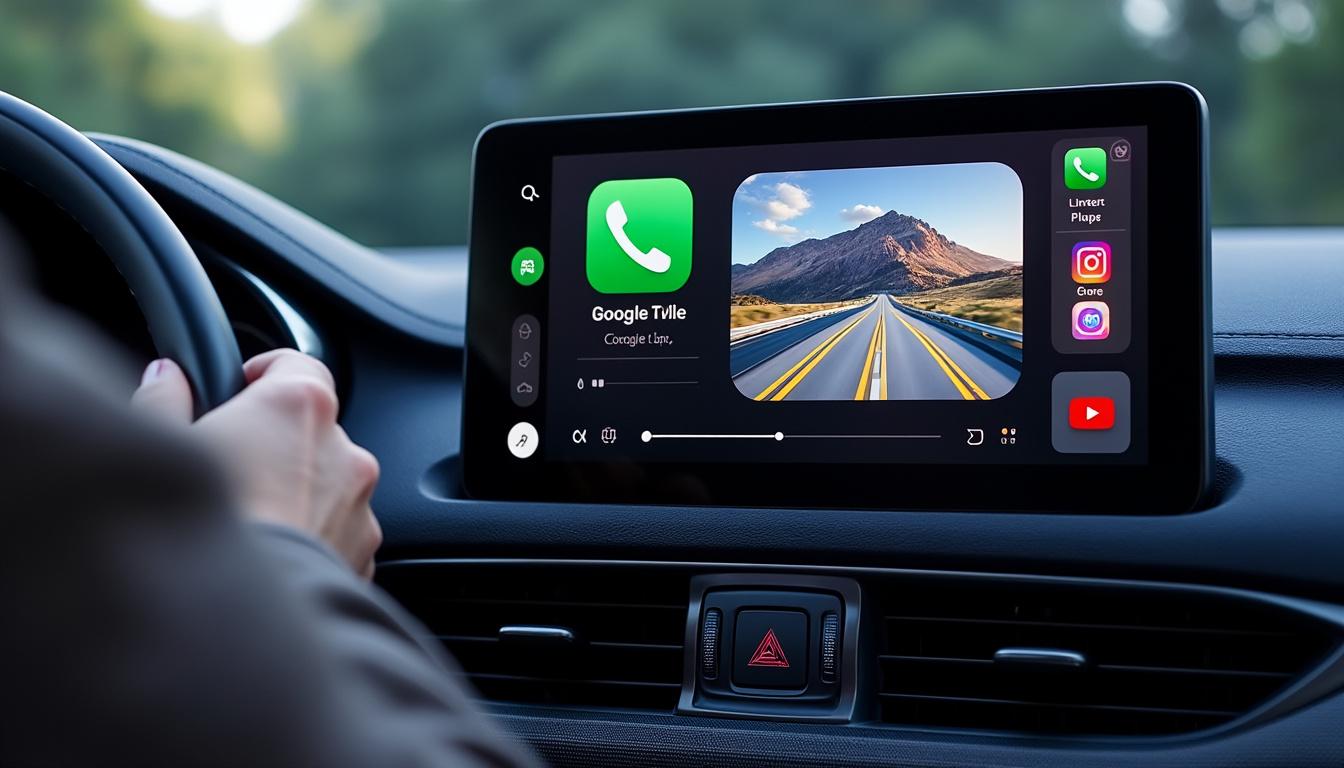 découvrez en vidéo comment airplay s'intègre parfaitement avec carplay pour diffuser vos vidéos en toute simplicité dans votre voiture.