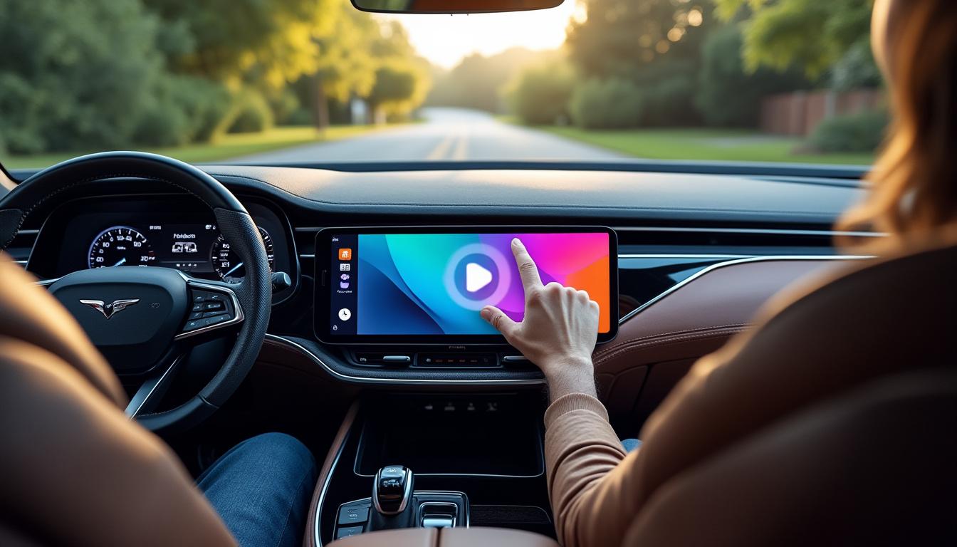 découvrez en vidéo comment airplay s'intègre parfaitement avec carplay pour diffuser vos vidéos en toute simplicité dans votre véhicule.