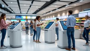 découvrez l'innovation de netto avec ses caisses en libre-service dédiées aux clients fidèles via une application exclusive, pour un shopping rapide et personnalisé.