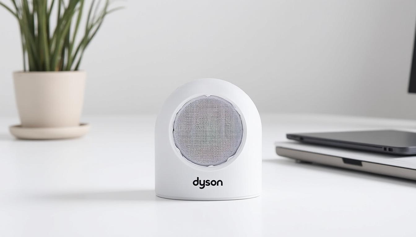 découvrez le dyson hushjet mini cool, un ventilateur 3-en-1 ultra compact alliant performance, silence et design. disponible dès maintenant à seulement 99 euros, il est idéal pour un confort optimal toute l'année.