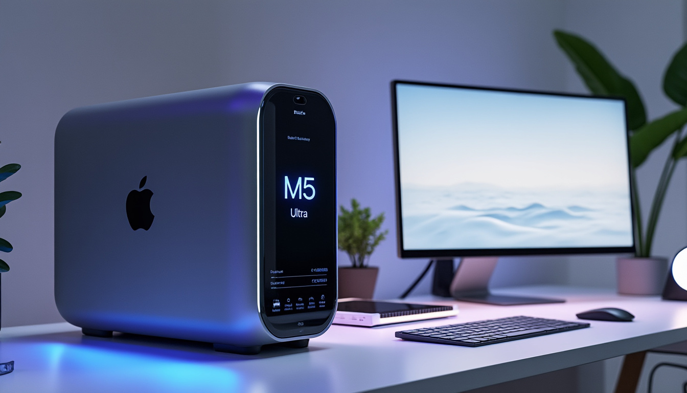 découvrez les rumeurs et informations autour du lancement potentiel du mac studio équipé de la puce m5 ultra, prévu pour cette année. restez informé des dernières nouveautés apple.