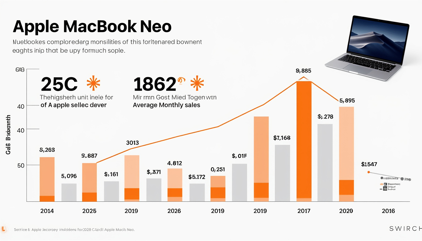 découvrez le succès fulgurant du macbook neo d'apple, avec 1,1 million d'unités vendues en seulement trois mois, alliant performance et design innovant.
