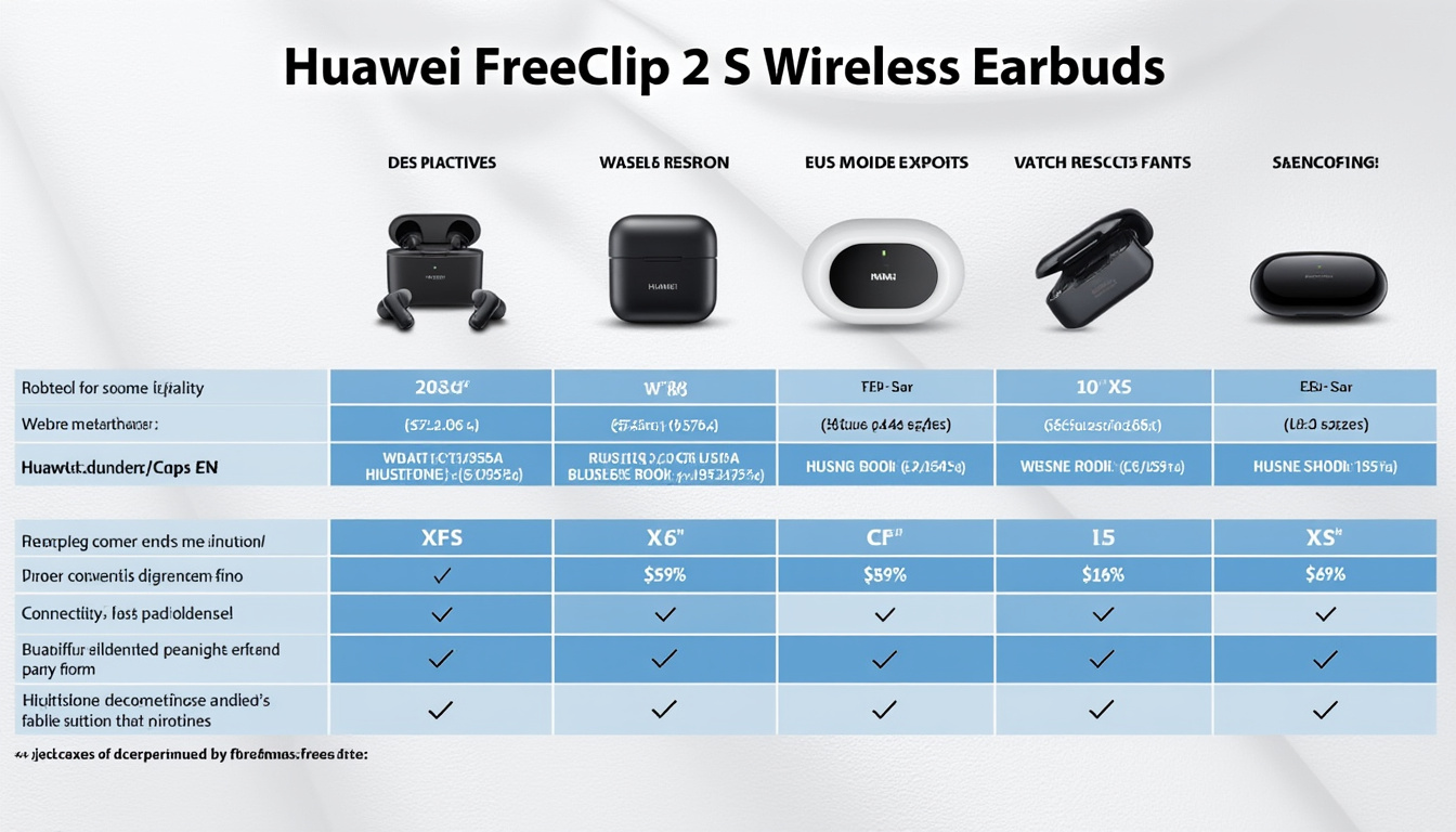 découvrez les huawei freeclip 2 s, des écouteurs open-ear alliant confort et design tendance pour un style affirmé et une expérience audio unique.