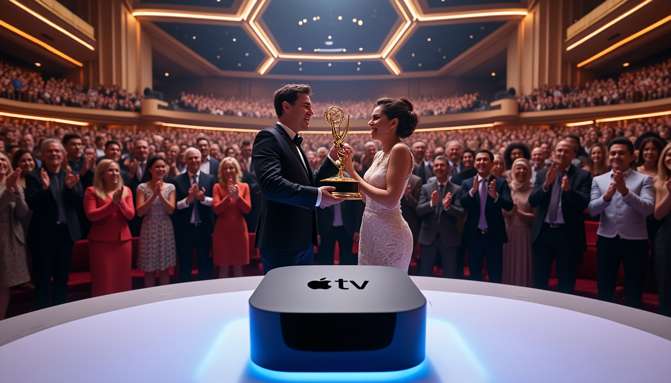 apple tv bat tous les records aux emmy 2026, confirmant son succès exceptionnel dans le monde du streaming avec des récompenses inédites.