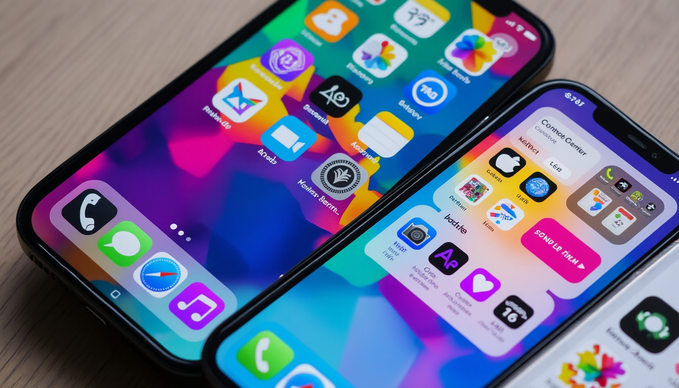 découvrez ios 27 et sa nouvelle horloge plus compacte qui libère de l'espace sur votre écran d'accueil pour profiter pleinement de votre fond d'écran.